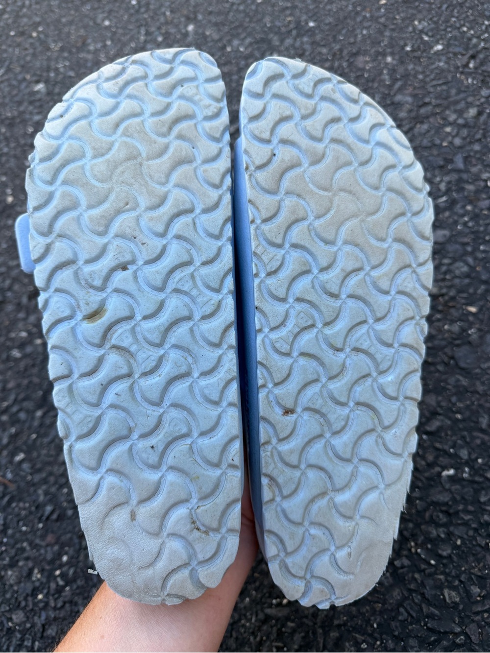 Birkenstock Two-Strap Slide Sandals in Light Blue - Picture 6 of 6